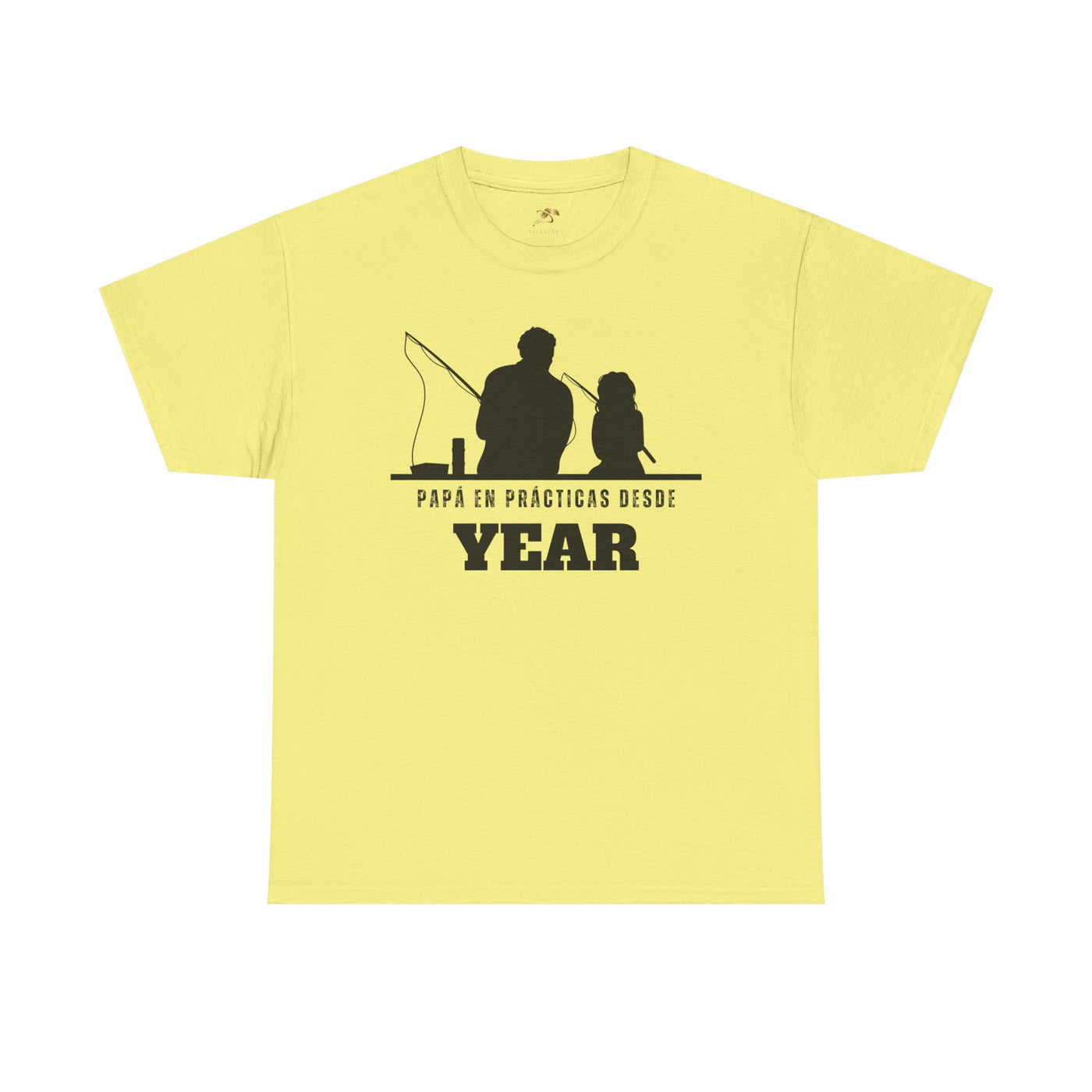 Fishing Dad Shirt | Papá en Prácticas Desde [Year] | Personalized Dad & Son/Daughter Fishing Tee | Fathers Day Gift | Spanish Custom T-Shirt