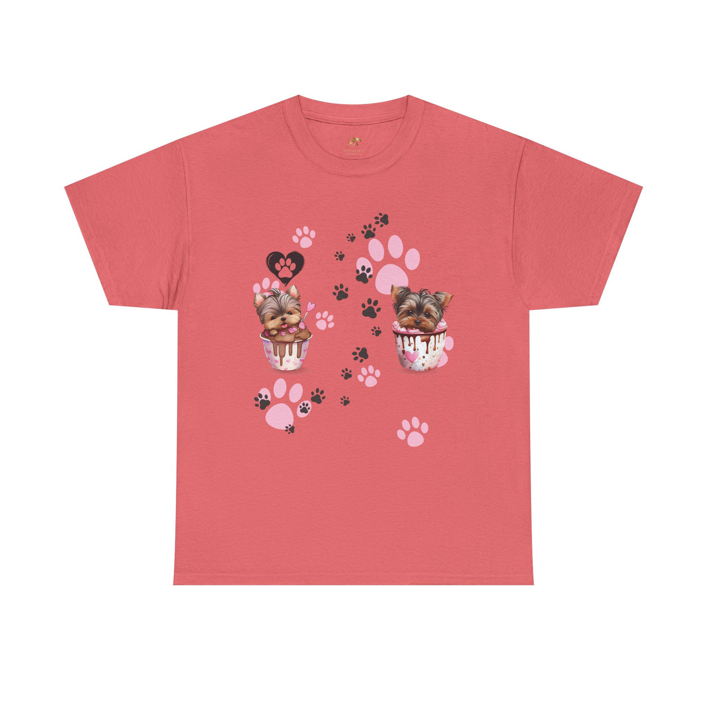 Pet Lover Unisex Heavy Cotton Tee, Love My Pet Shirt, Dog Cat Owner Gift, Animal Lover Apparel, Customized Pet Tee - NOTALIFY