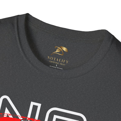 No Fear No Limits motivational unisex youth t-shirt with classic crew neckline in dark fabric