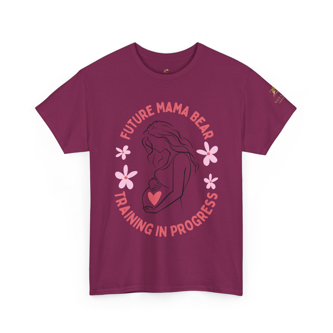 Maternity T-Shirt, Future Mama Bear, Training in Progress, Pregnancy Announcement Shirt, Baby Shower Gift, Gender Reveal Top, Mother's Day - NOTALIFY
