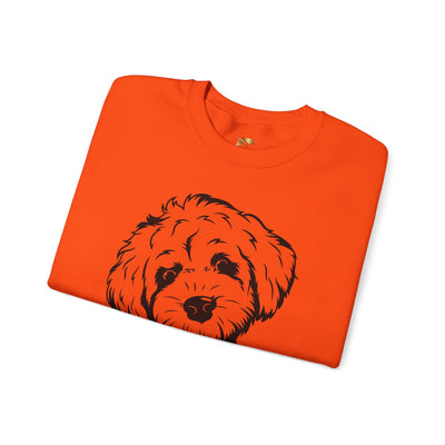 Poodle Dog Lover Sweatshirt, Pet's Name Personalized Gift Idea, Poodle Dog Owner Apparel, Custom Dog Paw Print Jumper, Comfy Crewneck - NOTALIFY