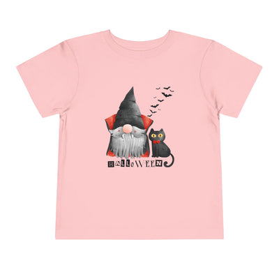 NOTALIFY Boo Halloween Gnome-CAT Toddler T-Shirt | Cute Fall Tee with Candy Bucket | Soft Cotton Short Sleeve | Spooky Outfit