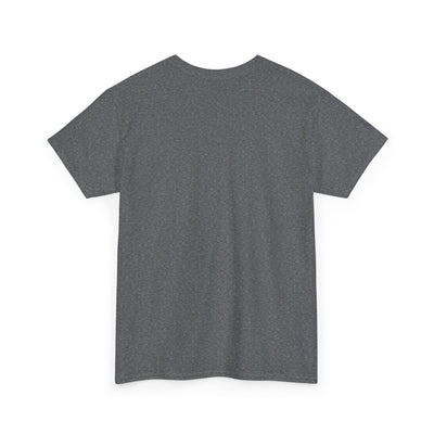 Unisex graphic tee with "Be Kind, Rewind Often" positive quote, retro 90s nostalgia style, back view.