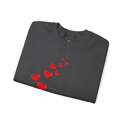 You are Enough Hearts Love Sweatshirt - Unisex Heavy Blend Crewneck, Gift for Him Her, Ultimate Comfort, Every Season, Unisex Sweatshirt - NOTALIFY