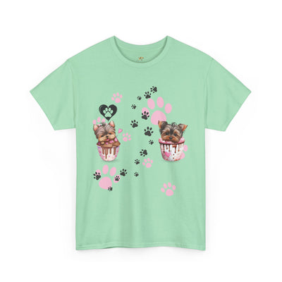 Pet Lover Unisex Heavy Cotton Tee, Love My Pet Shirt, Dog Cat Owner Gift, Animal Lover Apparel, Customized Pet Tee - NOTALIFY