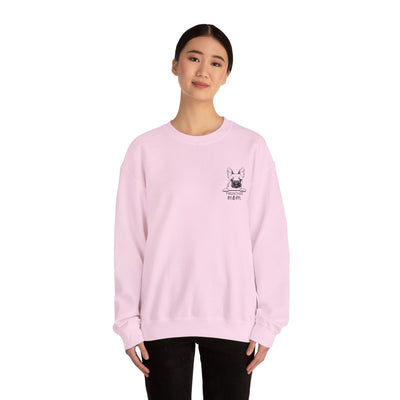 Frenchie Mom Embroidery Sweatshirt, Mother's Day Gift, Cute Dog Lover Jumper, French Bulldog Crewneck, Gift for Mom, Pet Owner Sweater - NOTALIFY