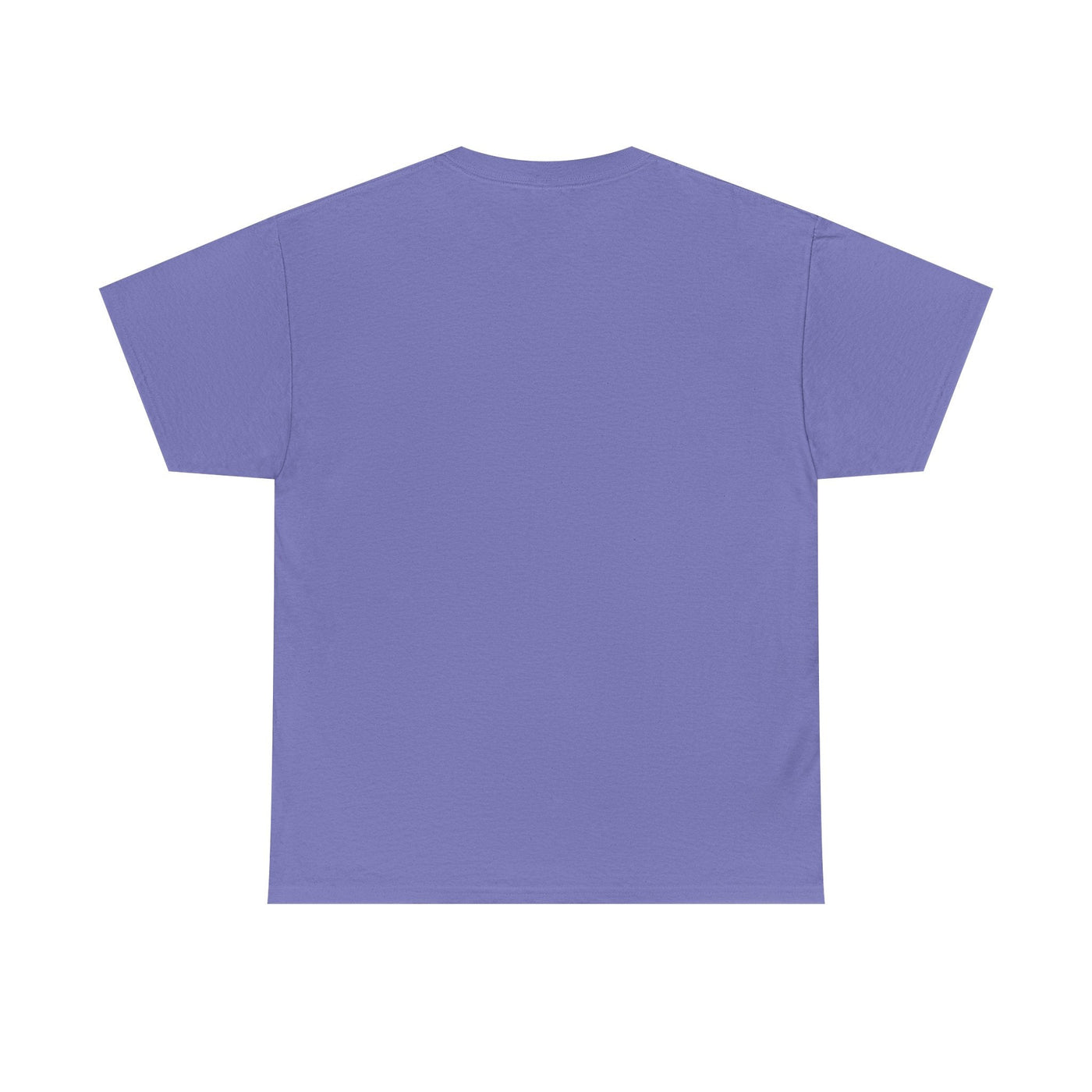Unisex purple t-shirt featuring the "Be Kind, Rewind Often" retro design, showcasing a classic fit and elastic ribbed collar.