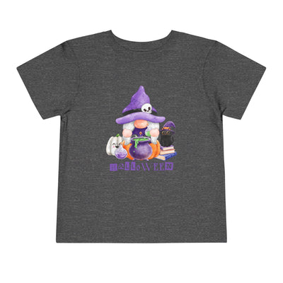 NOTALIFY Halloween Gnome Toddler TEE 1| Cute Fall Tee with Pumpkin | Soft Cotton Short Sleeve | Spooky Autumn Outfit for Kids
