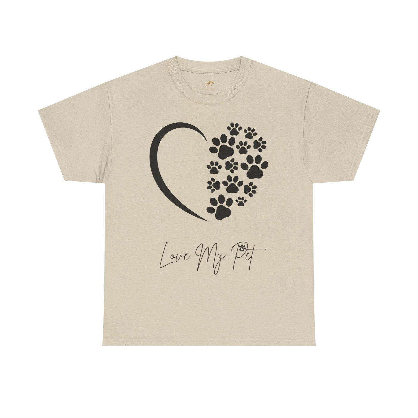 Pet Lover Unisex Heavy Cotton Tee, Love My Pet Shirt, Dog Cat Owner Gift, Animal Lover Apparel, Pet Tee - NOTALIFY