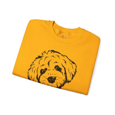 Poodle Dog Lover Sweatshirt, Pet's Name Personalized Gift Idea, Poodle Dog Owner Apparel, Custom Dog Paw Print Jumper, Comfy Crewneck - NOTALIFY