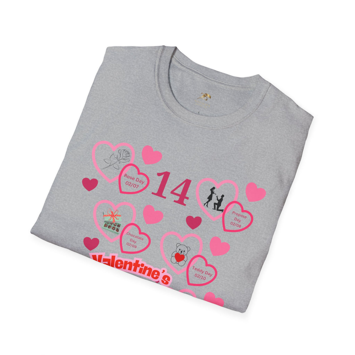 Valentines Week Love Unisex T-Shirt - Kiss Day Proposal Promise Hug Teddy Chocolate Tee Gift for Him - NOTALIFY