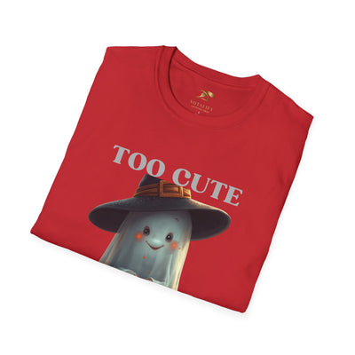 NOTALIFY Too Cute to Spook Halloween Ghost TEE | Adorable Pumpkin Lantern Tee | Cotton Short Sleeve | Fall Outfit for Kids