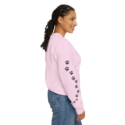 Shih Tzu Dog Lover Sweatshirt, Pet's Name Personalized Gift Idea, Frenchie Dog Owner Apparel, Custom Dog Paw Print Jumper, Comfy Crewneck