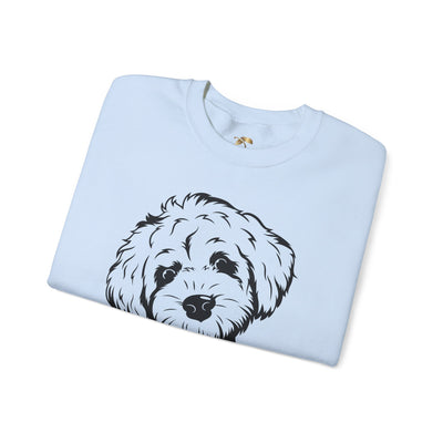 Poodle Dog Lover Sweatshirt, Pet's Name Personalized Gift Idea, Poodle Dog Owner Apparel, Custom Dog Paw Print Jumper, Comfy Crewneck - NOTALIFY