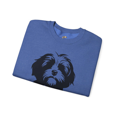 Shih Tzu Dog Lover Sweatshirt, Pet's Name Personalized Gift Idea, Frenchie Dog Owner Apparel, Custom Dog Paw Print Jumper, Comfy Crewneck