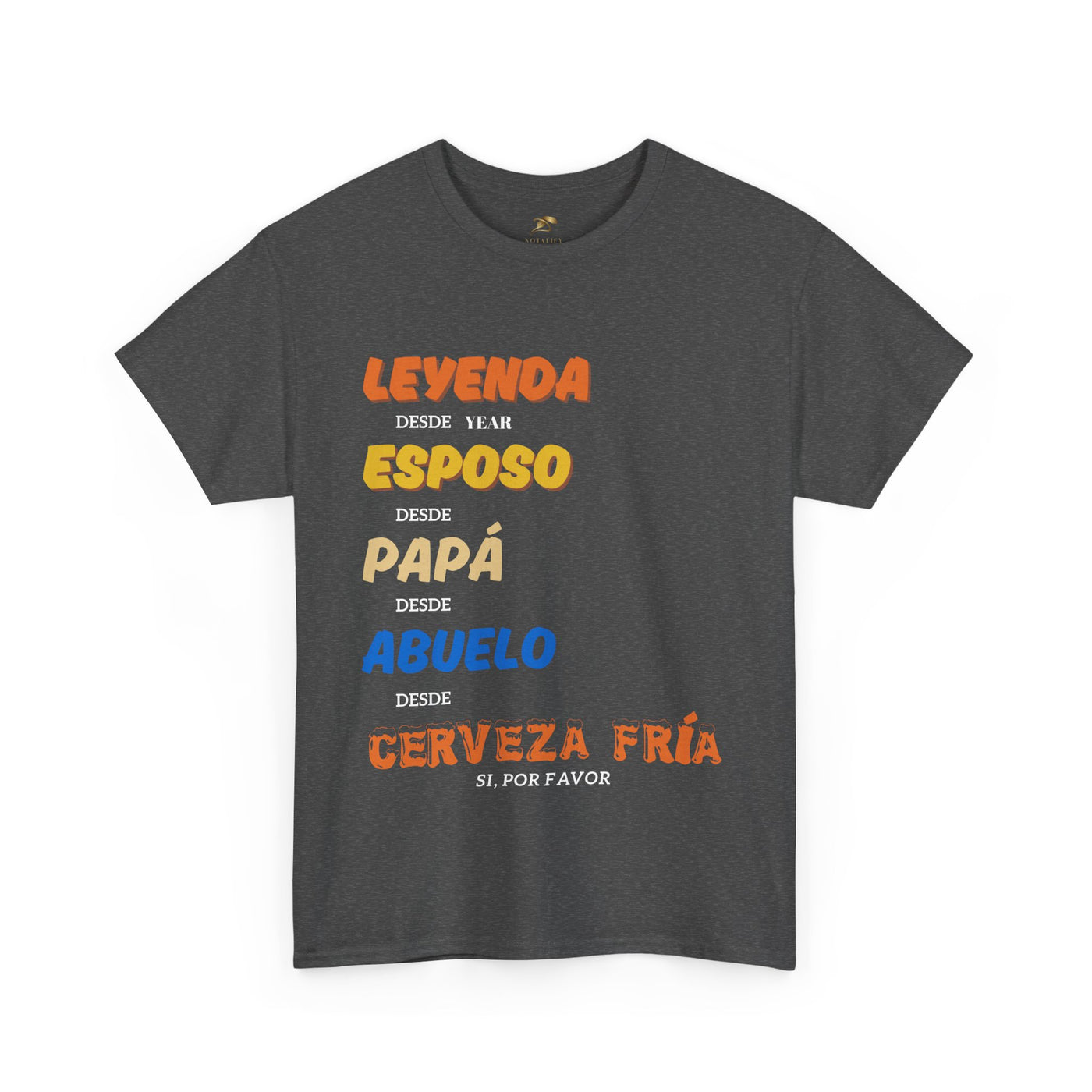 Funny Grandpa Beer Shirt | Leyenda Desde Esposo Papá Abuelo Tee | Spanish Dad Gift | Fathers Day Latino Humor T-Shirt for Men | Gift for Dad