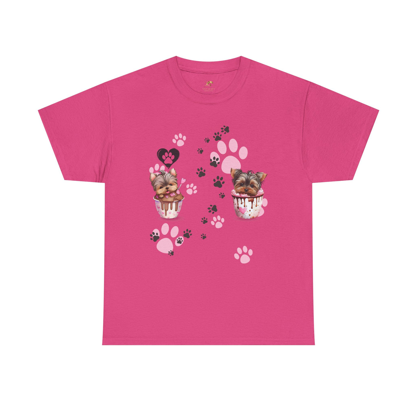 Pet Lover Unisex Heavy Cotton Tee, Love My Pet Shirt, Dog Cat Owner Gift, Animal Lover Apparel, Customized Pet Tee - NOTALIFY