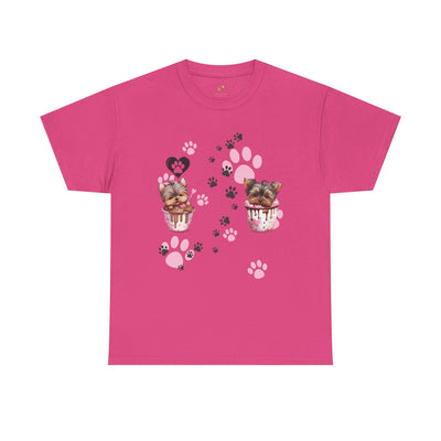 Pet Lover Unisex Heavy Cotton Tee, Love My Pet Shirt, Dog Cat Owner Gift, Animal Lover Apparel, Customized Pet Tee - NOTALIFY