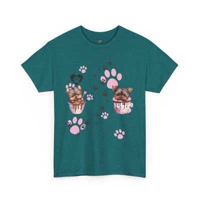 Pet Lover Unisex Heavy Cotton Tee, Love My Pet Shirt, Dog Cat Owner Gift, Animal Lover Apparel, Customized Pet Tee - NOTALIFY