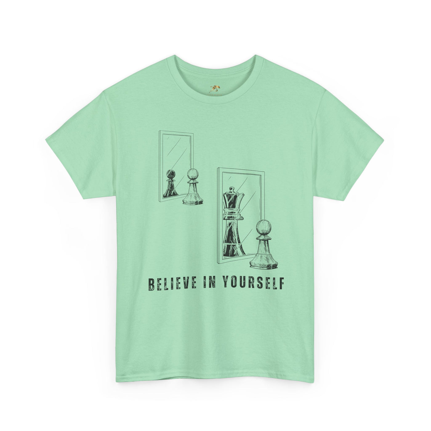 Believe in Yourself. Chess Pawn to King Reflection Tee | Inspirational Self-Esteem Tee | Motivational Shirt | Growth Mindset Gift | Unisex