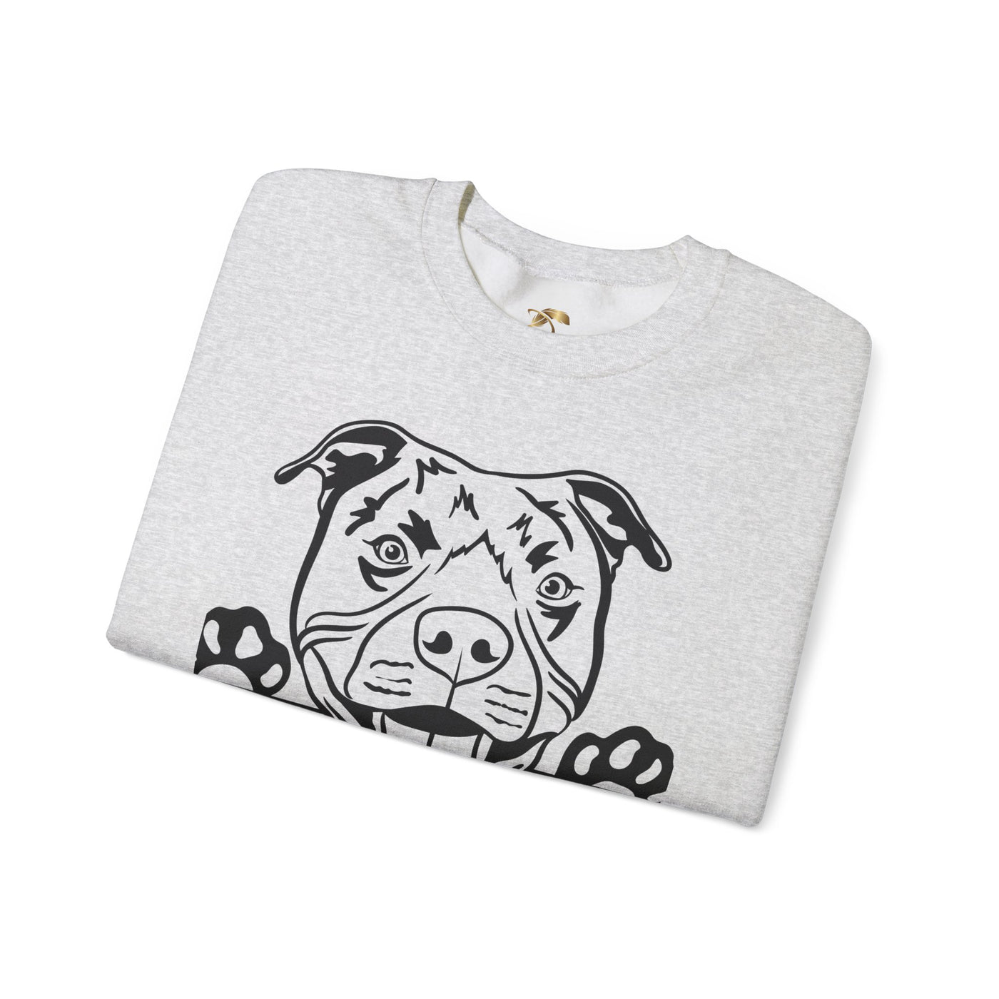 Pit Bull Lover Sweatshirt, Pet's Name Personalized Gift Idea, Pit Bull Dog Owner Apparel, Custom Dog Paw Print Jumper, Comfy Crewneck - NOTALIFY