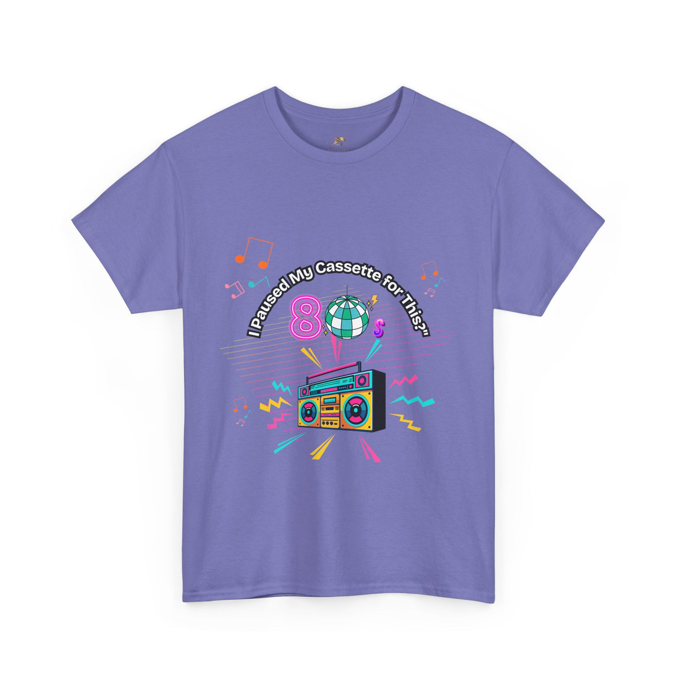 Retro Cassette Tape Unisex Heavy Cotton Tee, Vintage Music Lover Shirt, 80s Nostalgia Graphic Tee, Pause Cassette Player Shirt, Mixtape Fan - NOTALIFY