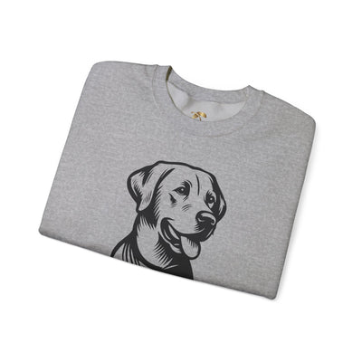 Labrador Lover Sweatshirt, Pet's Name Personalized, Labrador Dog Owner Apparel, Custom Dog Paw Print Jumper, Comfy Crewneck - NOTALIFY