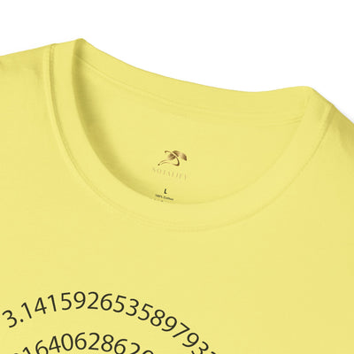Pi Day Unisex Softstyle T-Shirt, Math Geek Gift, Irrationally Awesome 
