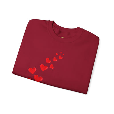 You are Enough Hearts Love Sweatshirt - Unisex Heavy Blend Crewneck, Gift for Him Her, Ultimate Comfort, Every Season, Unisex Sweatshirt - NOTALIFY