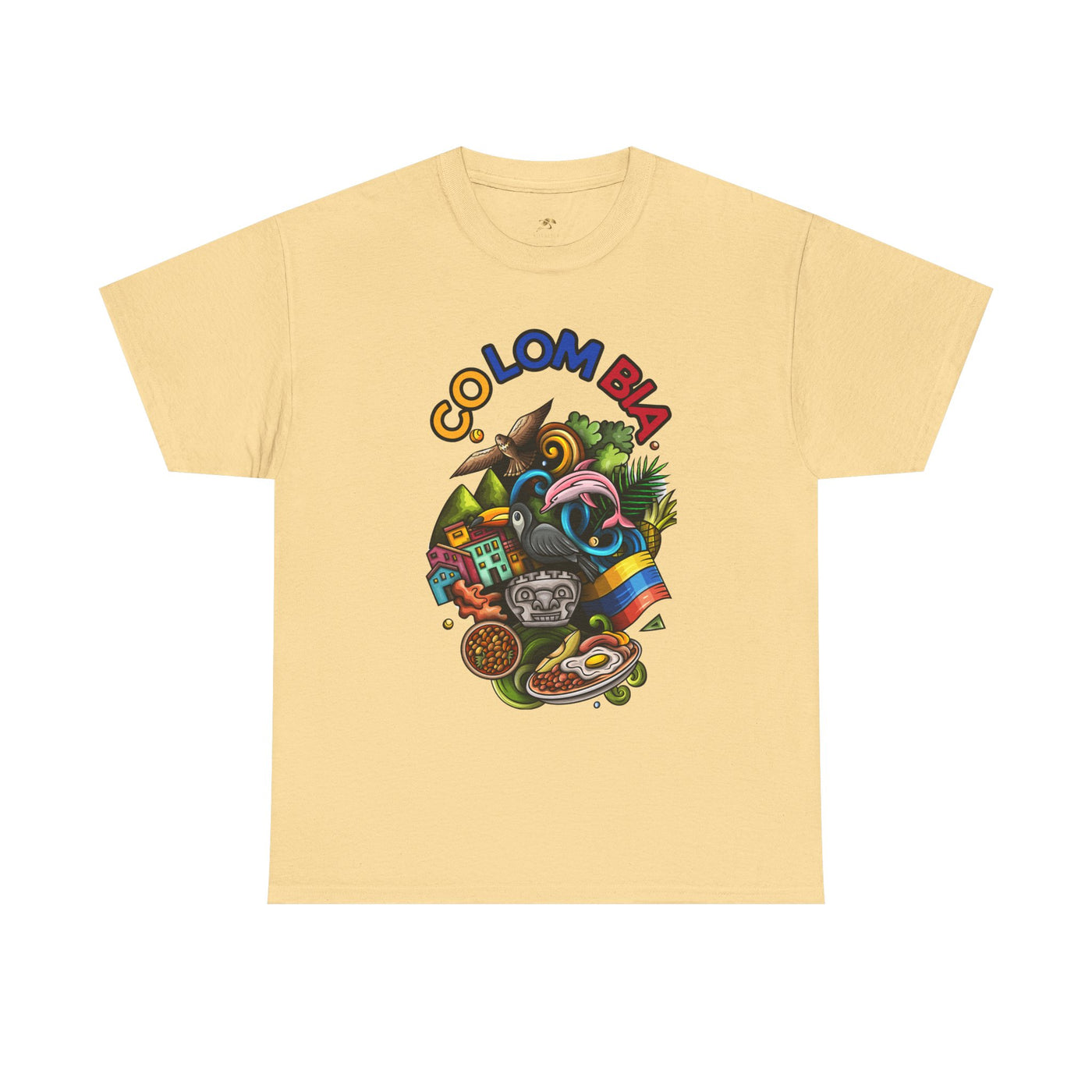 Colorful Unisex Heavy Cotton Tee with Joyful Message, Fun T-Shirt, Casual Wear, Gift for Friends, Summer Vibes, Festival Apparel - NOTALIFY
