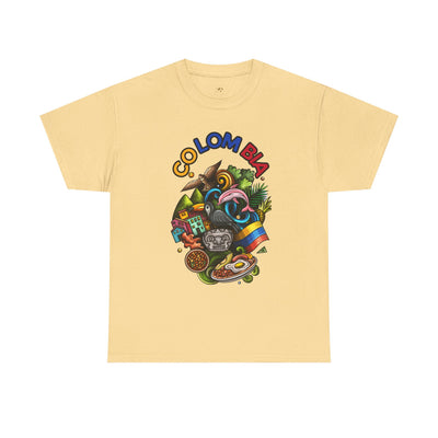 Colorful Unisex Heavy Cotton Tee with Joyful Message, Fun T-Shirt, Casual Wear, Gift for Friends, Summer Vibes, Festival Apparel - NOTALIFY