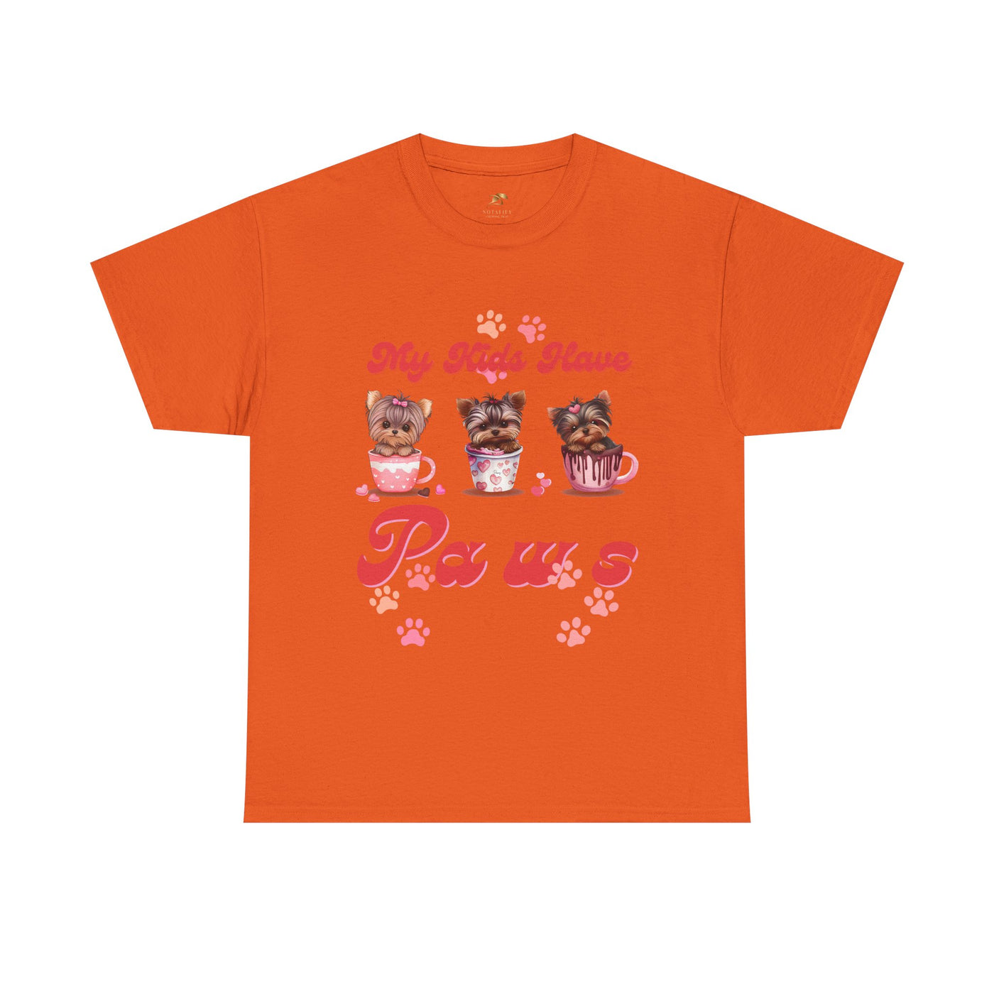 Dog Lover Unisex Tee, Animal Parent Tshirt, My Kids Have Paws Shirt, Cute Puppy Graphic Tee, Pet Owner Gift, Casual Dog Mom Dad Top - NOTALIFY
