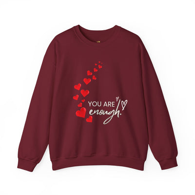 You are Enough- Hearts- Love- Unisex Sweatshirt-Gift for Him-Her-Ultim