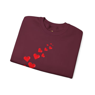 You are Enough Hearts Love Sweatshirt - Unisex Heavy Blend Crewneck, Gift for Him Her, Ultimate Comfort, Every Season, Unisex Sweatshirt - NOTALIFY