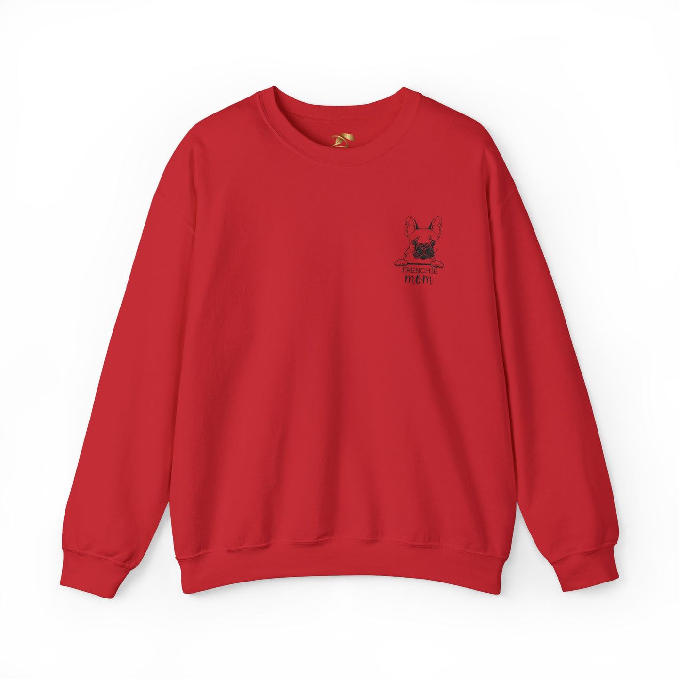 Frenchie Mom Embroidery Sweatshirt, Mother's Day Gift, Cute Dog Lover Jumper, French Bulldog Crewneck, Gift for Mom, Pet Owner Sweater - NOTALIFY