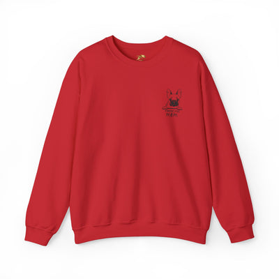 Frenchie Mom Embroidery Sweatshirt, Mother's Day Gift, Cute Dog Lover Jumper, French Bulldog Crewneck, Gift for Mom, Pet Owner Sweater - NOTALIFY
