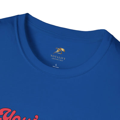 Heart Graphic Tee with "You've got my heart" design in blue, perfect for Valentine's Day, made from soft ring-spun cotton.