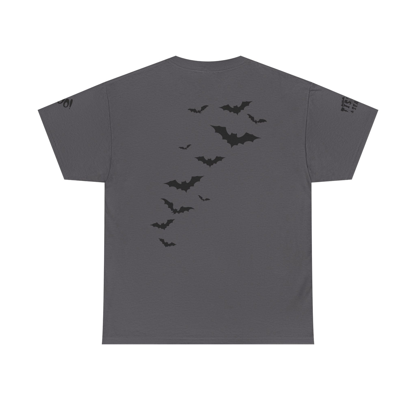 NOTALIFY Halloween Just Here for the Boo Graphic Tee, Spooky T-Shirt, Fun Fall Apparel, Unisex Halloween Tee, Gnome & Bats