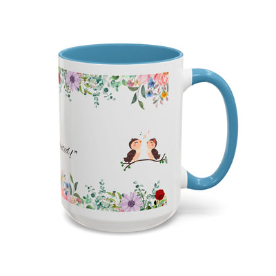 Mug, Inspirational Ceramic Cup w/ Flower Design, Bloom where you are planted, Gift for her/him, Quote Tea Mug, Home Office Decor, - NOTALIFY