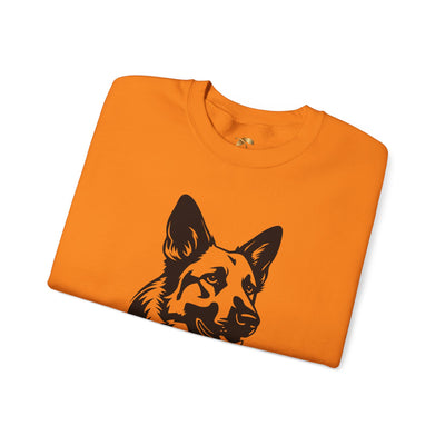 German Shepherd Lover Sweatshirt, Pet's Name Personalized, German Shepherd Dog Owner Apparel, Custom Dog Paw Print Jumper, Comfy Crewneck - NOTALIFY