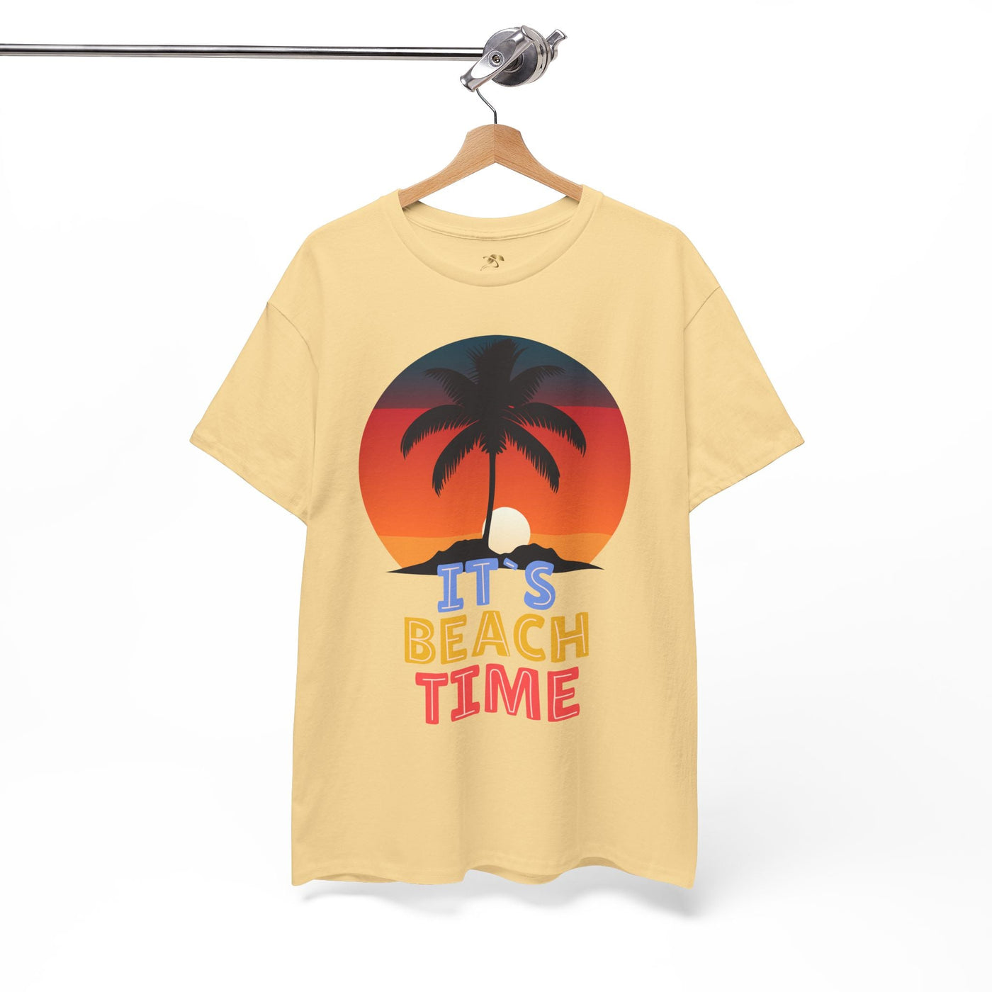 Beach Time Summer 2025 T-Shirt with tropical graphic and palm tree design.