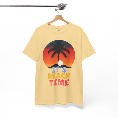 Beach Time Summer 2025 T-Shirt with tropical graphic and palm tree design.