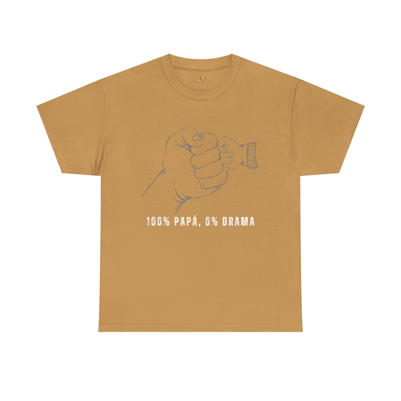 100 Percent Papá 0 Percent Drama Shirt | Funny Spanish Dad Tee | Fathers Day Gift for Dad| Cool Latino Dad Shirt | Parent Humor Graphic Tee