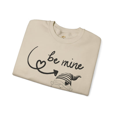 BE MINE Gnome Unisex Sweatshirt, Warm Crewneck Jumper, Comfy Pullover,