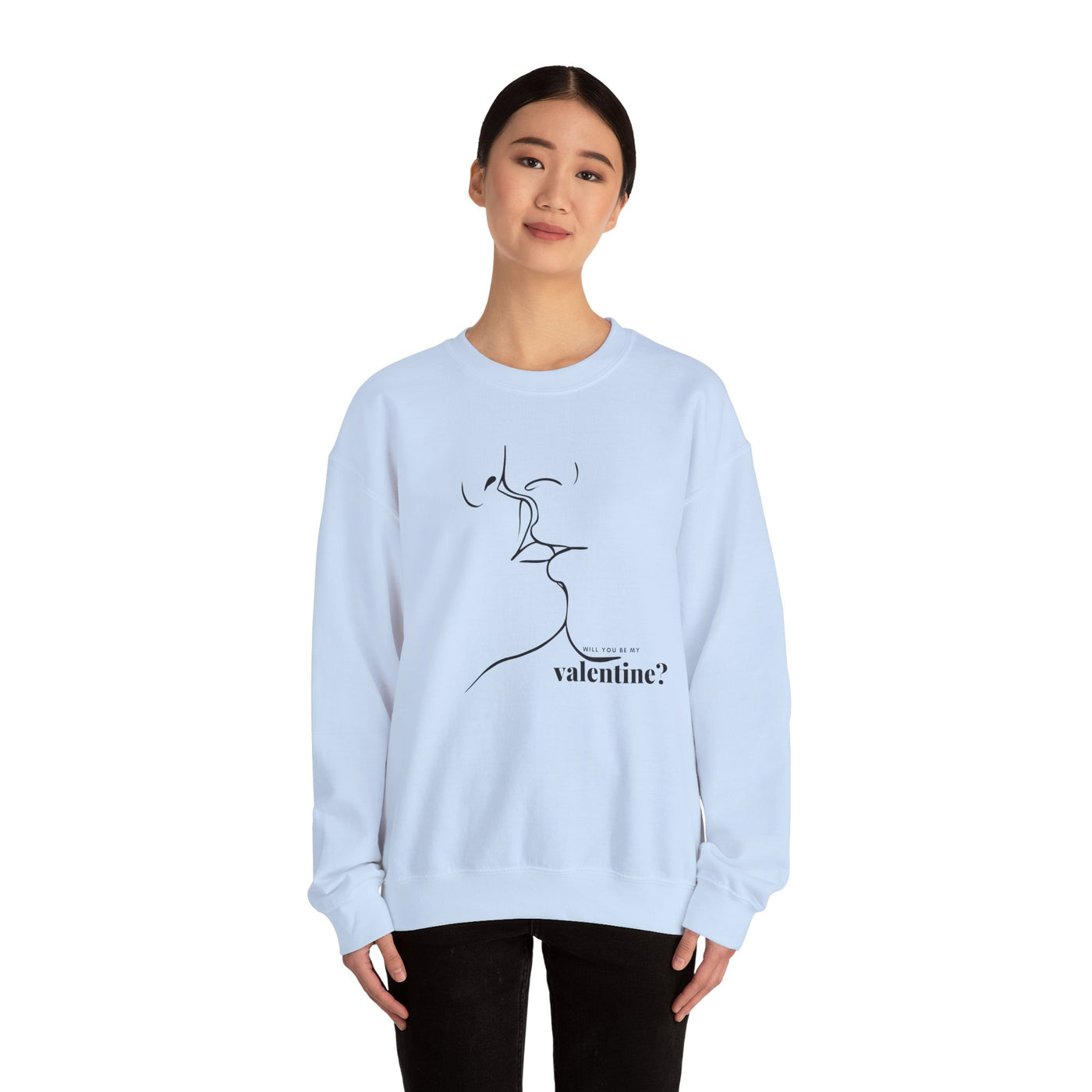 Valentines Couples KISSING Unisex Sweatshirt, Heart Fixed Enamorados, Sexy Romantic Gift, Will you be my VALENTINES, Valentines Day - NOTALIFY