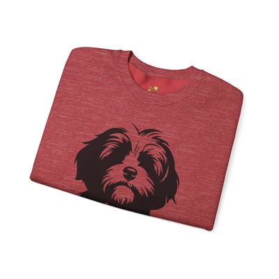 Shih Tzu Dog Lover Sweatshirt, Pet's Name Personalized Gift Idea, Frenchie Dog Owner Apparel, Custom Dog Paw Print Jumper, Comfy Crewneck