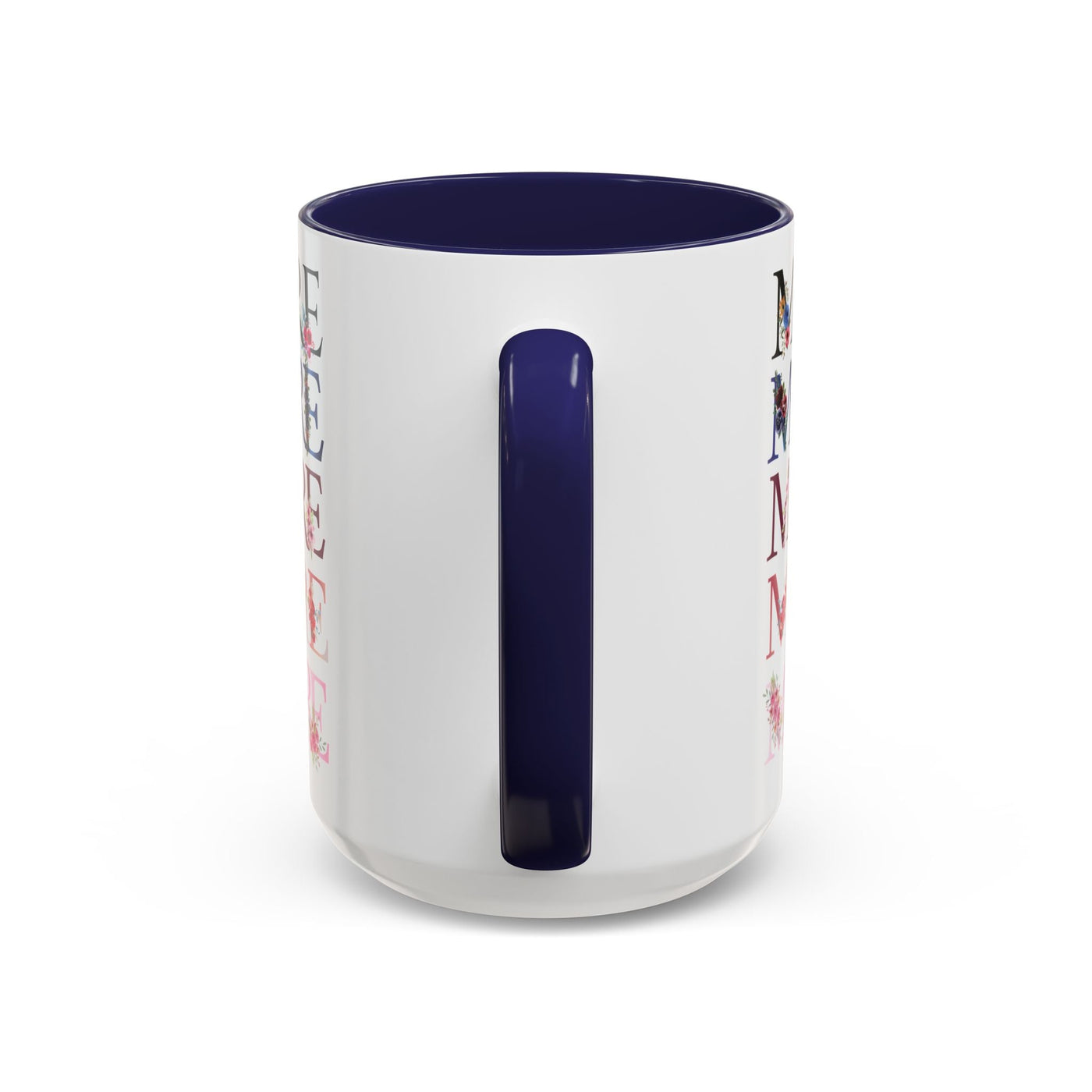Mother's Day Mug, Accent Coffee Cup with Flowers and Names, Gift for M