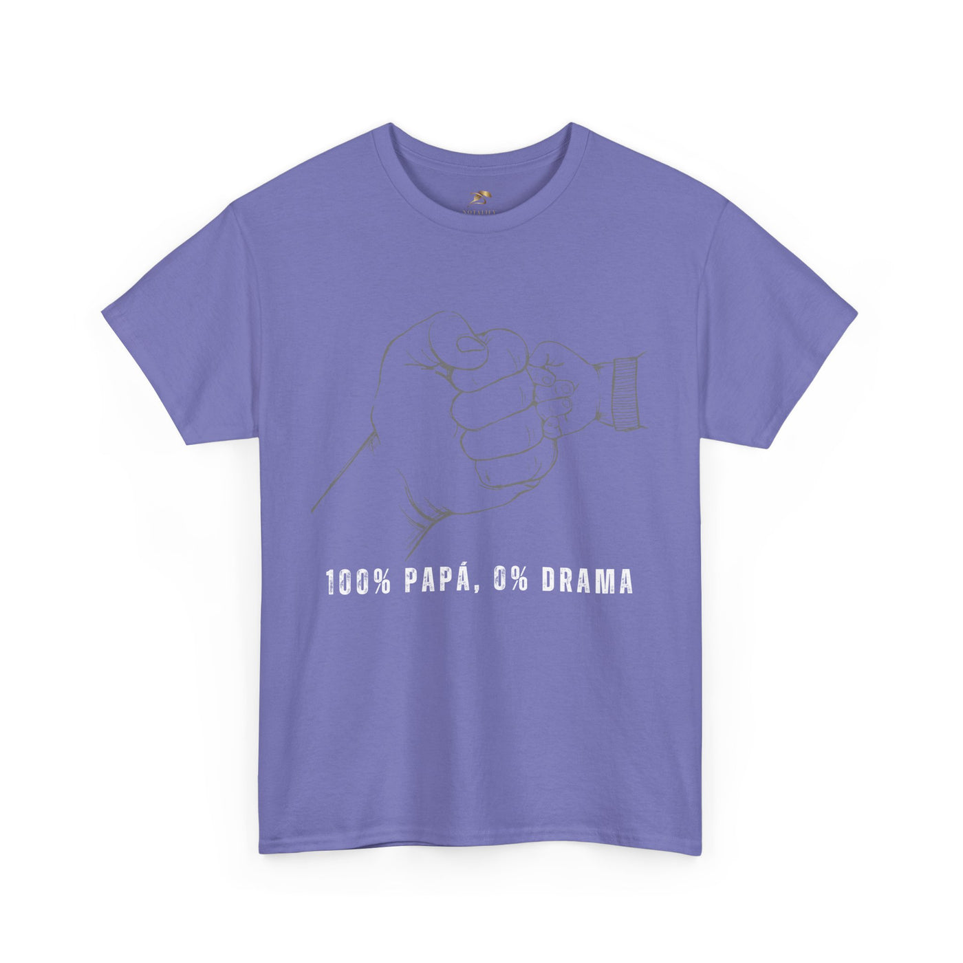 100 Percent Papá 0 Percent Drama Shirt | Funny Spanish Dad Tee | Fathers Day Gift for Dad| Cool Latino Dad Shirt | Parent Humor Graphic Tee