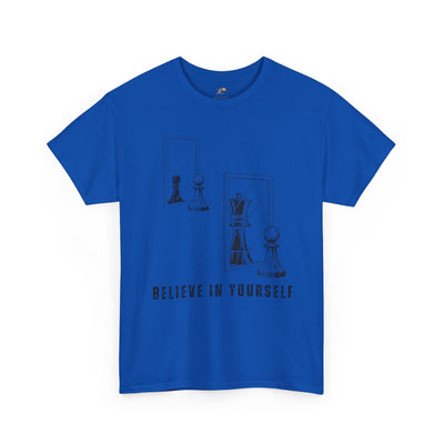 Believe in Yourself. Chess Pawn to King Reflection Tee | Inspirational Self-Esteem Tee | Motivational Shirt | Growth Mindset Gift | Unisex