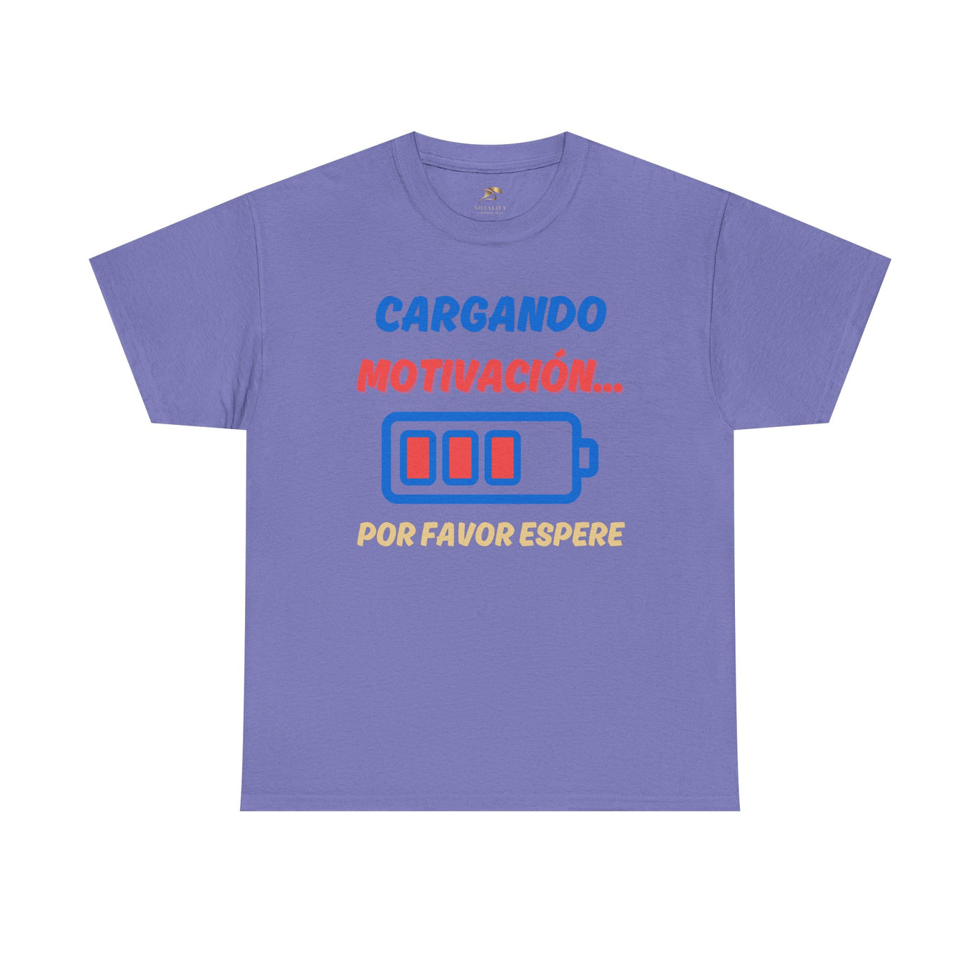 Cargando Motivación, Por Favor Espere Spanish Funny Tee | Loading Motivation Tee | Battery Graphic Shirt | Motivational Quote | Unisex Gift
